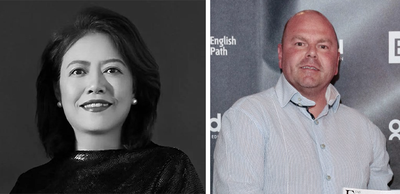 Jing Zhao Cesarone and Charles Isitt, co-chairs of the judging panel